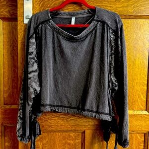 Anthropologie Free People cropped sweatshirt